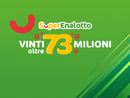 SuperEnalotto: vincita di 73,8 milioni di euro con una scommessa virtuale da 2 euro, il primo 6 centrato online.